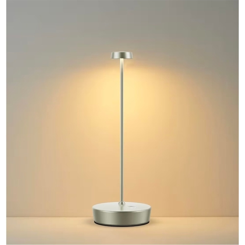 Cordless‎ LED Table Lamp Rechargeable Desk Lamp 3 Color Stepless Dimmable